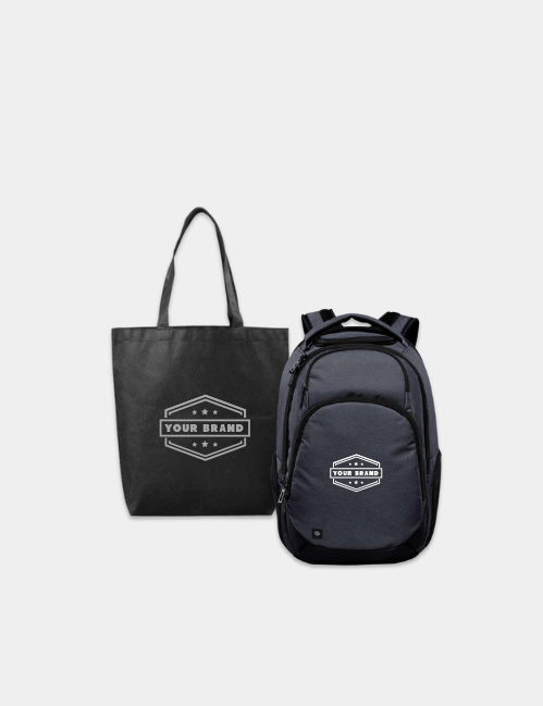 A tote bag and a backpack