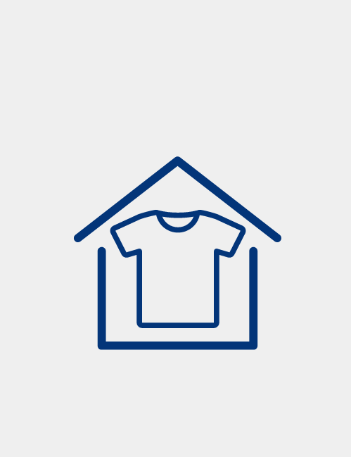 a graphic design image of a shirt inside of a house